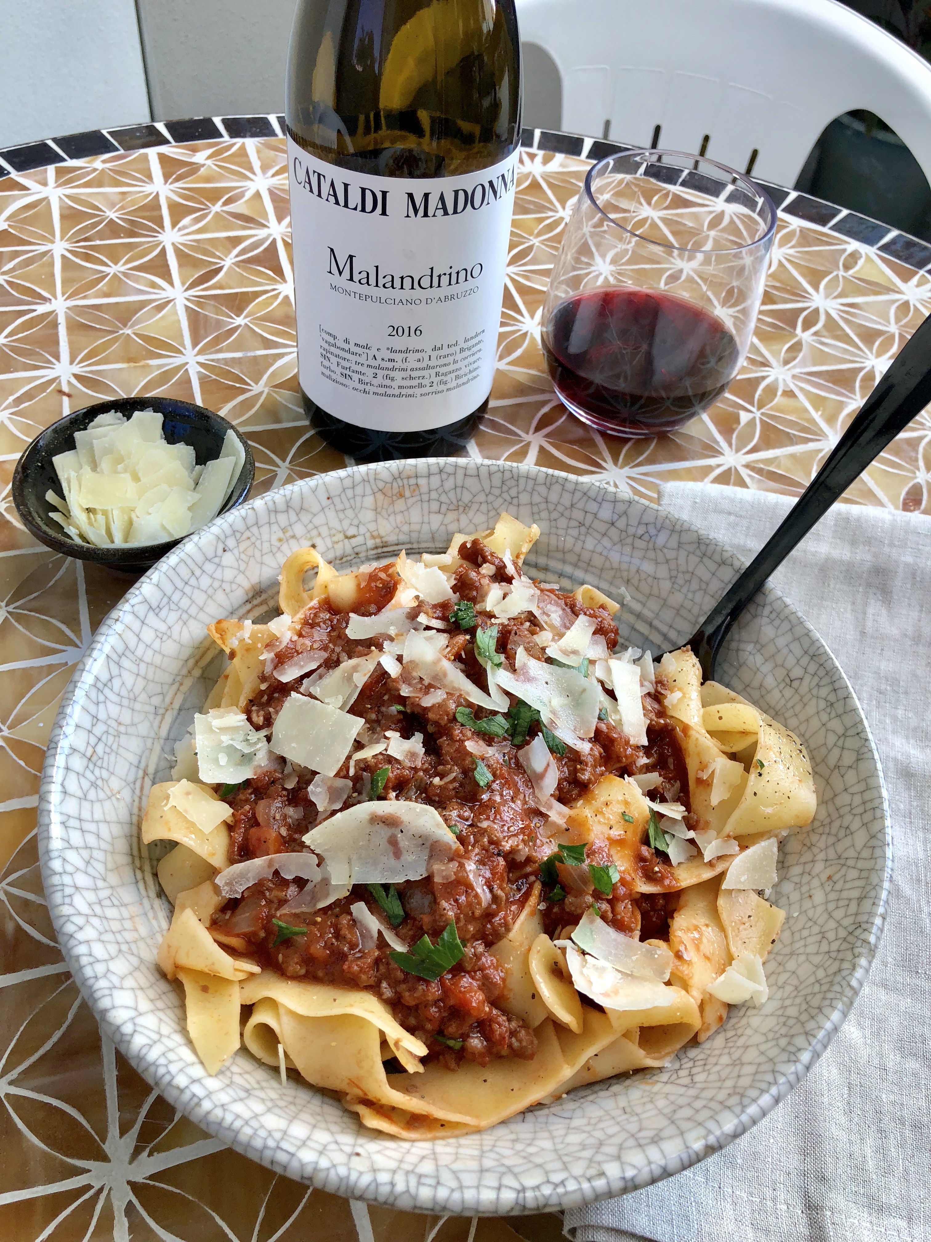 Red Wine Bolognese Pappardelle + World Pasta Day | The Artful Gourmet ...